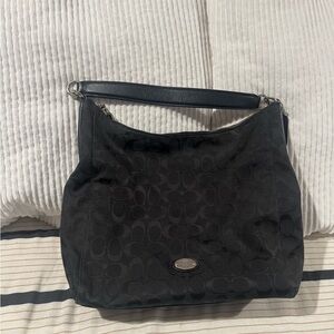 Coach Black Signature Shoulder Bag
